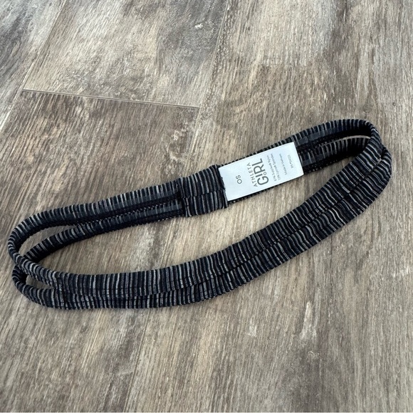 Athleta Girl Black Elastic Headband - Gray & Black - Picture 1 of 4